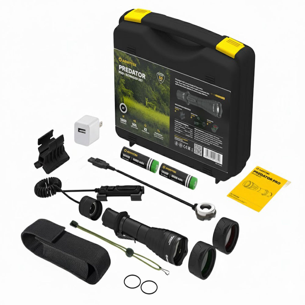 Armytek Flashlights Predator Pro Magnet USB Extended Set - Beowald Store