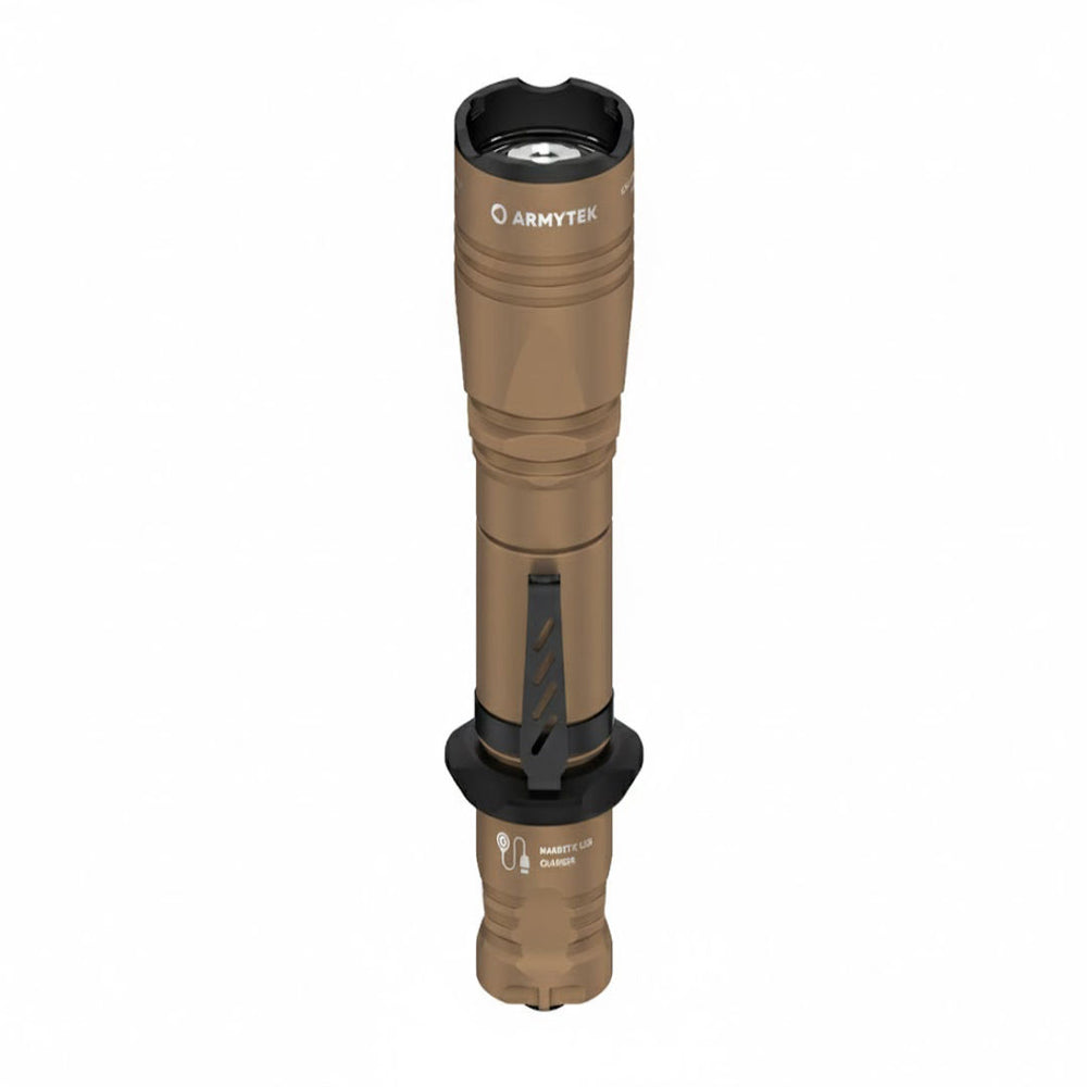 Armytek Flashlights Dobermann Pro Magnet USB Sand (warm light) - Beowald Store