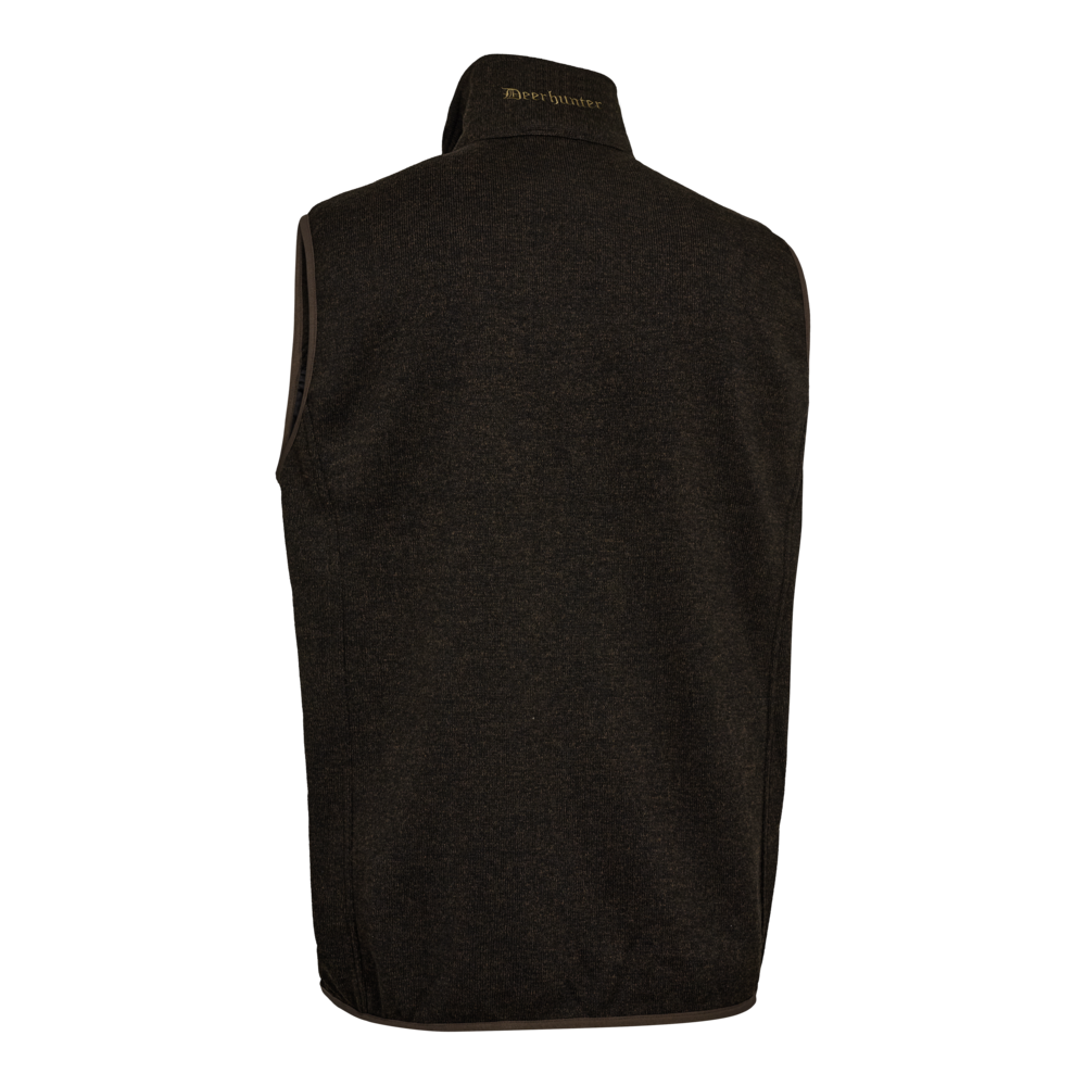 Deerhunter Moor Knitted Waistcoat Brown Leaf