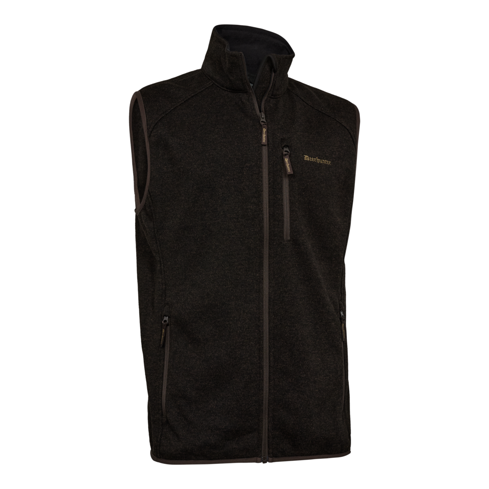Deerhunter Moor Knitted Waistcoat Brown Leaf