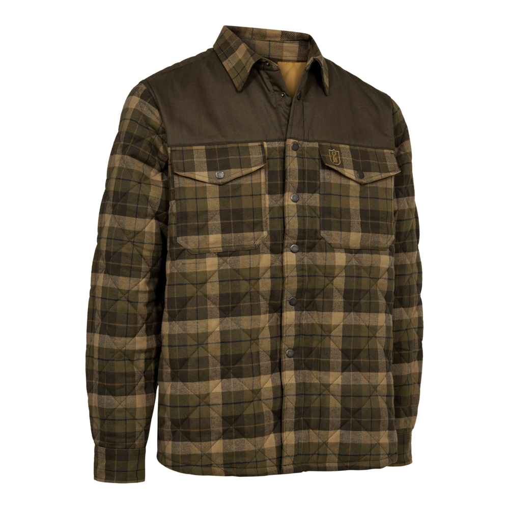 Deerhunter Elbert Gefütterte Hemdjacke Grün Kariert