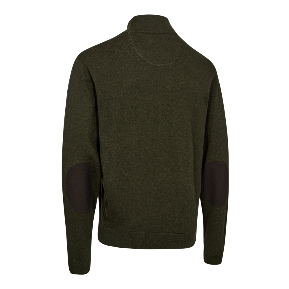 Deerhunter Harrington 1/2-Zip Strickpullover Forest Ember Melange