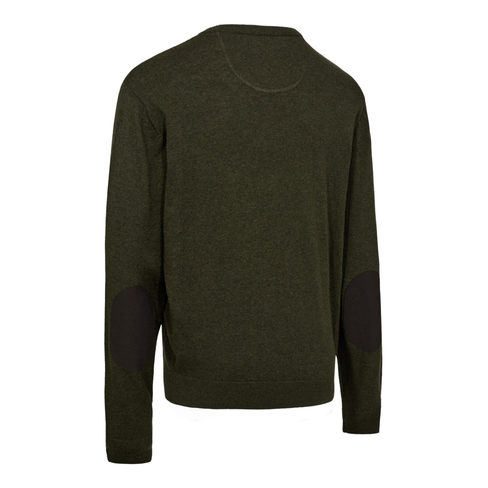 Deerhunter Harrington Rundhals Strickpullover Forest Ember Melange