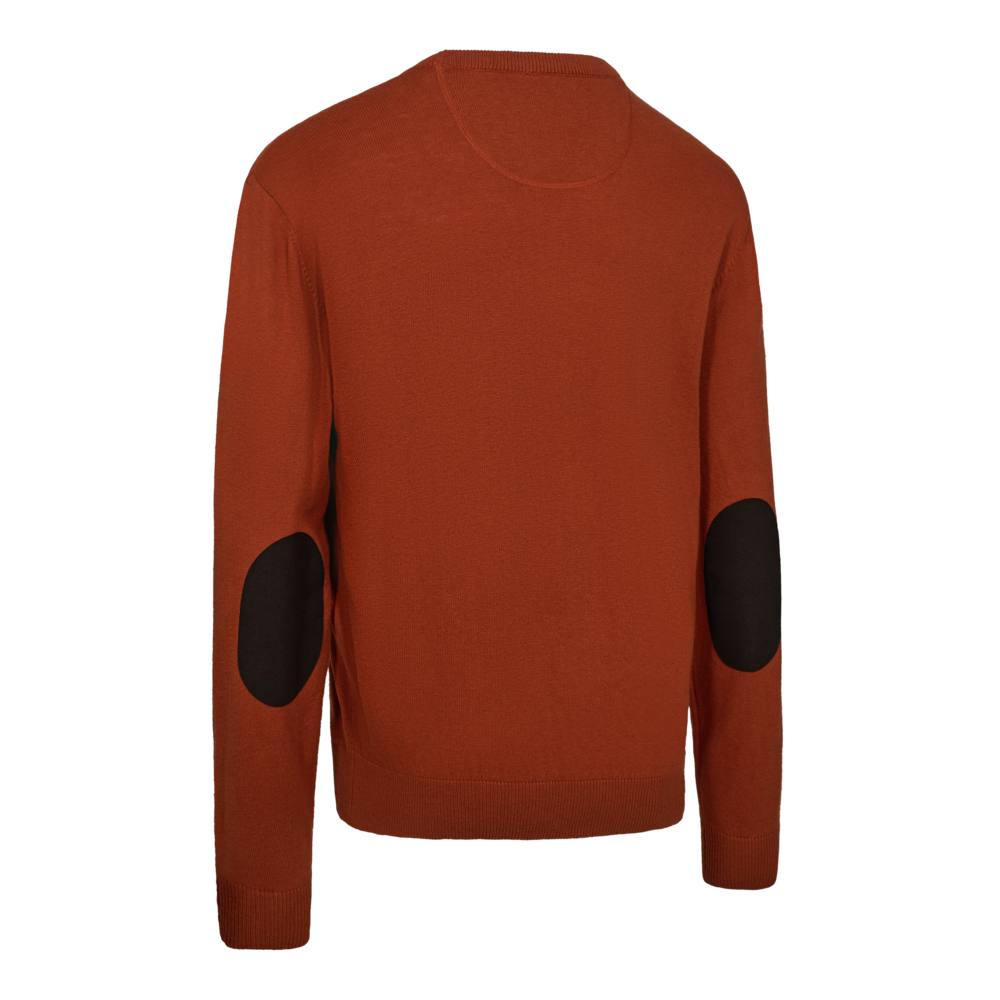 Deerhunter Harrington Rundhals-Strickpullover Eiche-Rost Melange
