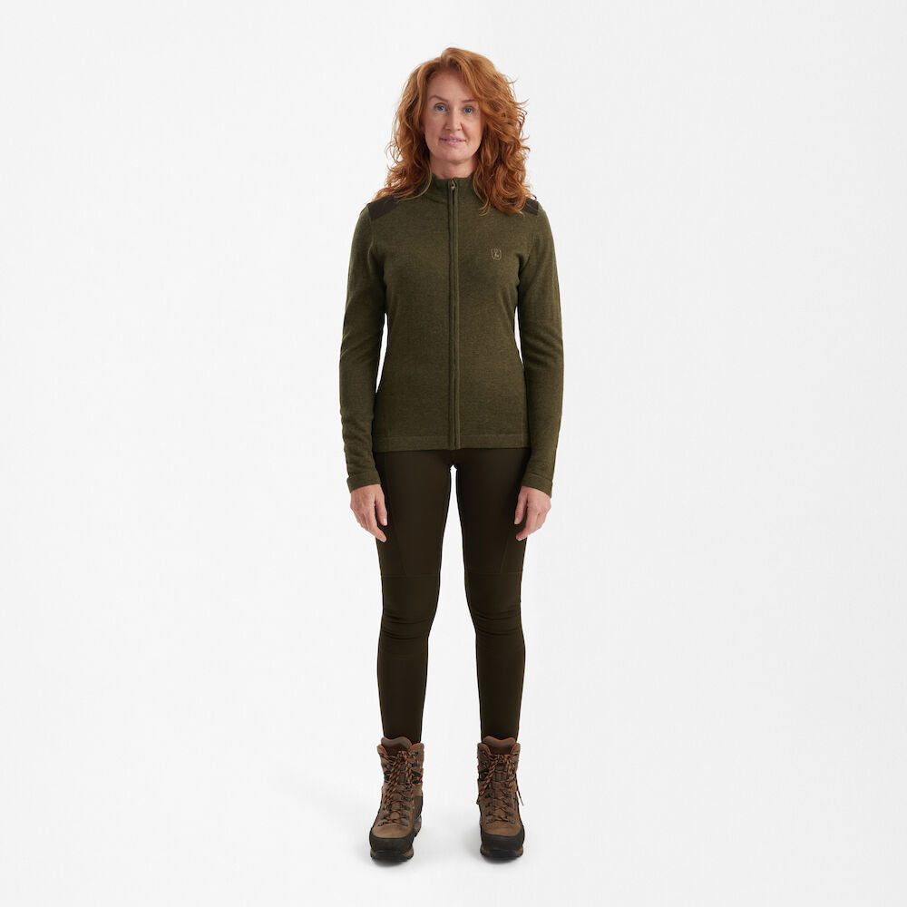 Deerhunter Lady Darlington knit cardigan Cypress - Beowald Store