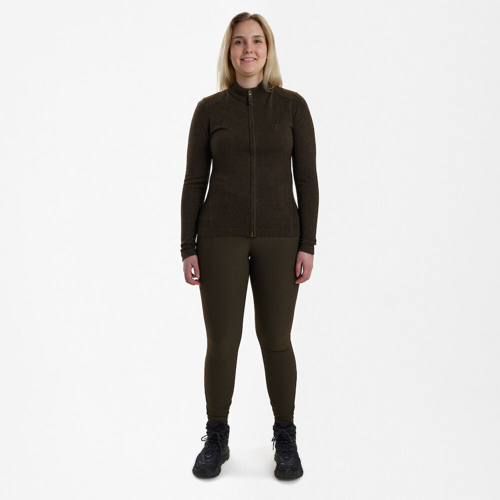 Deerhunter Lady Darlington knit cardigan Dark Elm - Beowald Store