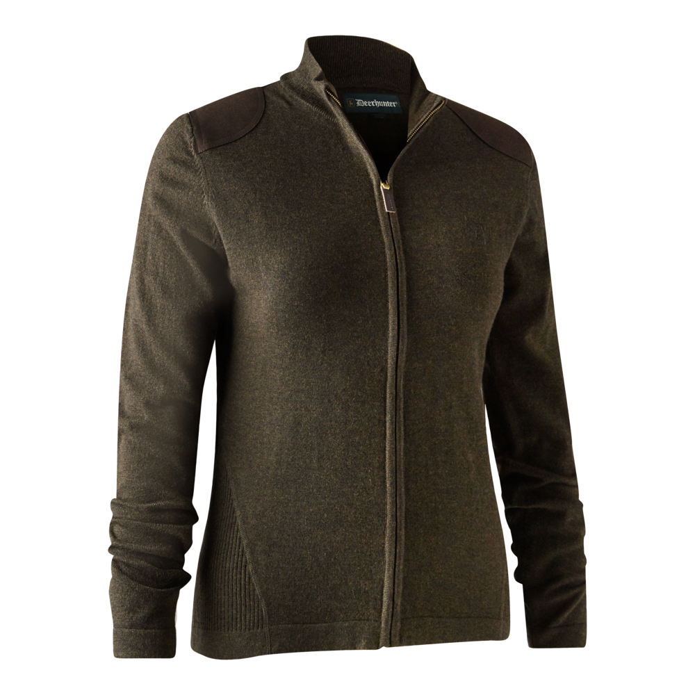Deerhunter Lady Darlington knit cardigan Dark Elm - Beowald Store