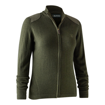 Deerhunter Lady Darlington knit cardigan Green Melange - Beowald Store