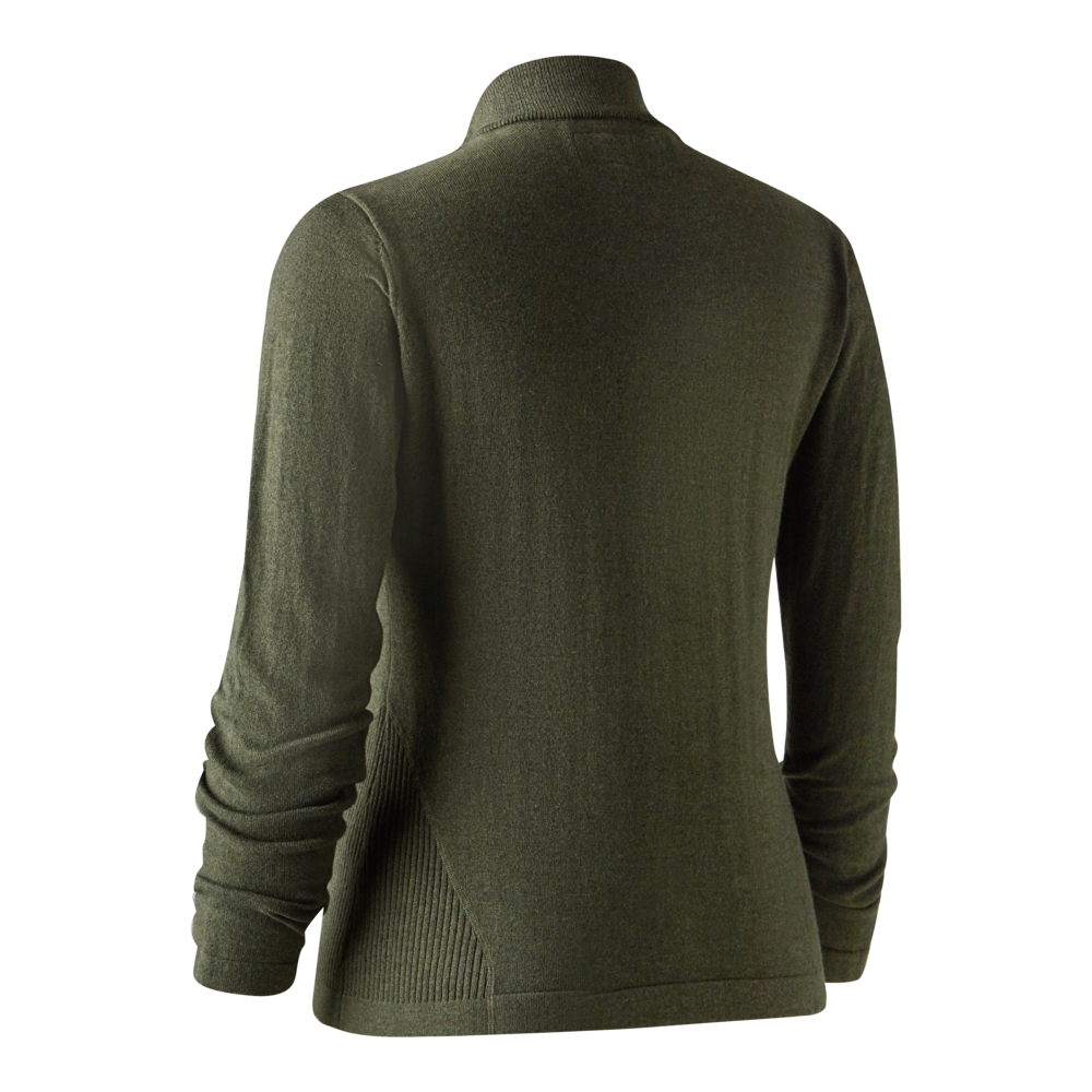 Deerhunter Lady Darlington knit cardigan Green Melange - Beowald Store
