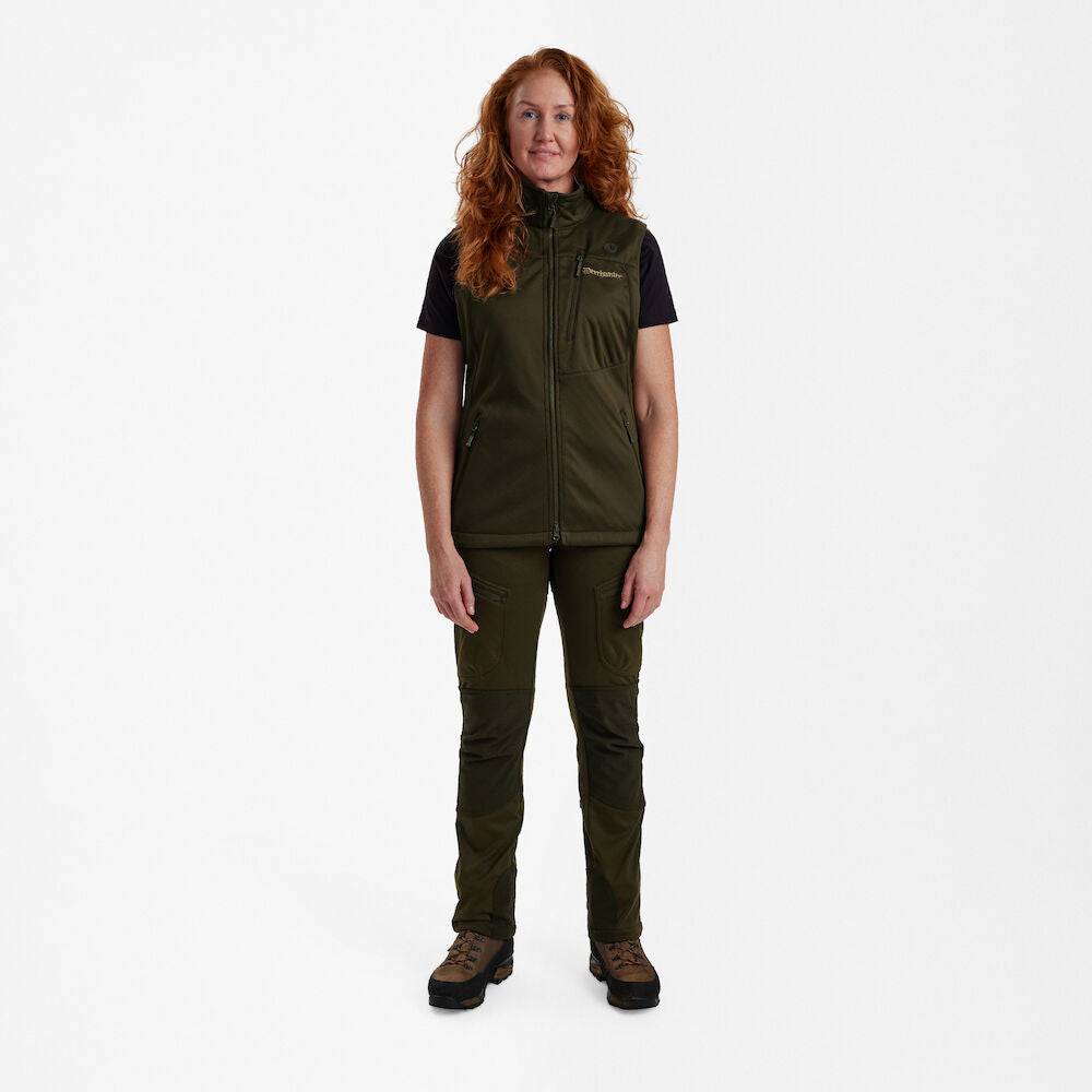 Deerhunter Lady Excape Softshell Vest Art Green - Beowald Store