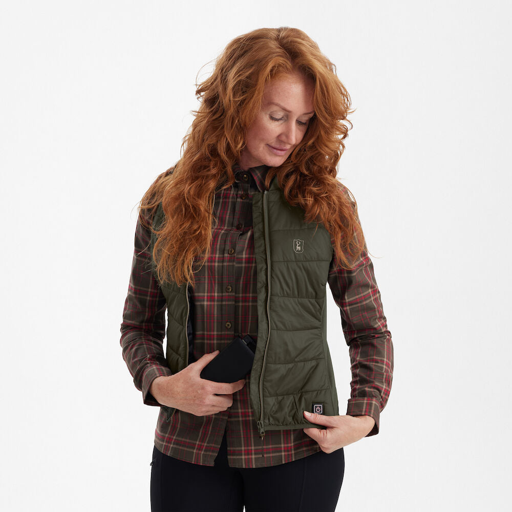 Deerhunter Lady Heat inner vest Deep Green - Beowald Store
