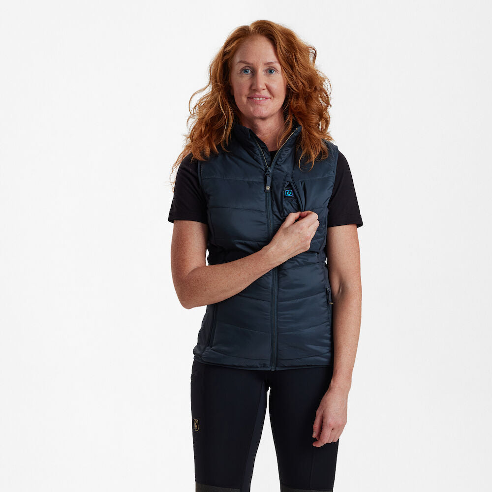 Deerhunter Lady Heat padded vest Dark Blue - Beowald Store
