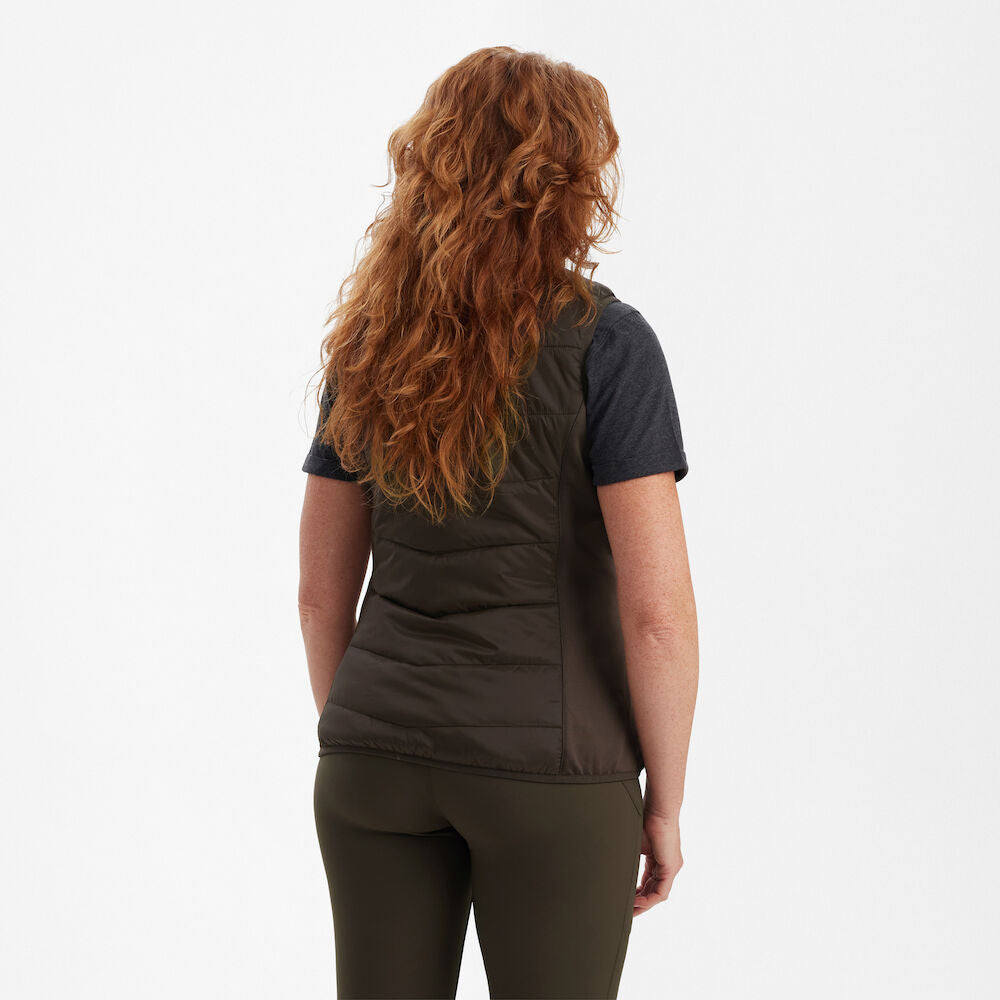 Deerhunter Lady Heat padded vest Wood - Beowald Store