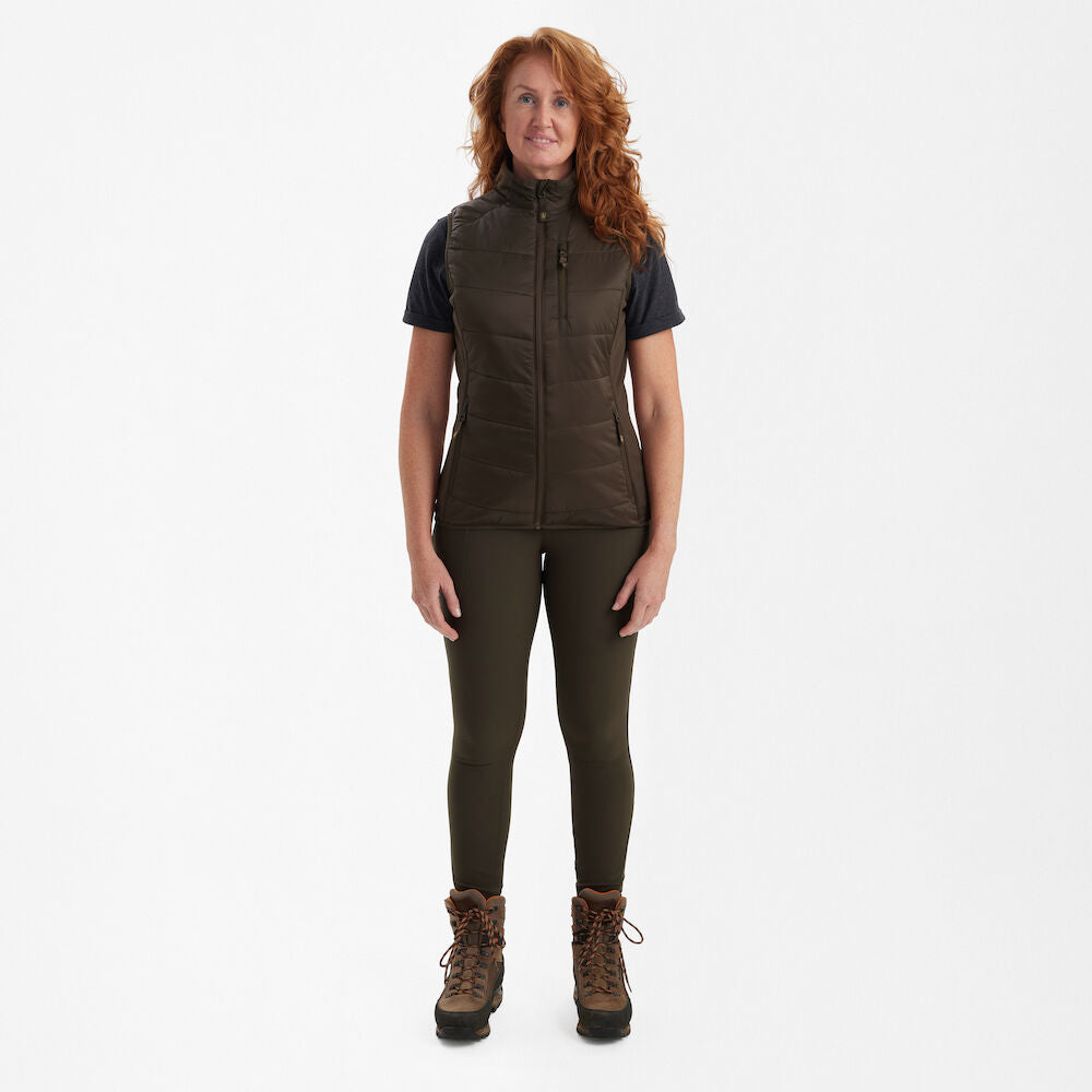Deerhunter Lady Heat padded vest Wood - Beowald Store