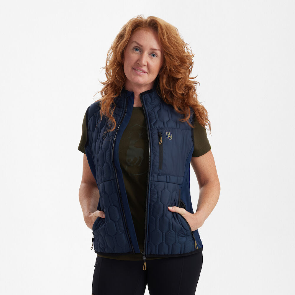 Deerhunter Lady Mossdale quilted vest Dress Blues - Beowald Store