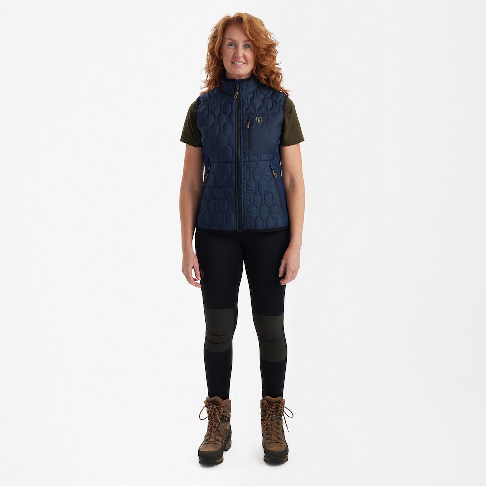 Deerhunter Lady Mossdale quilted vest Dress Blues - Beowald Store