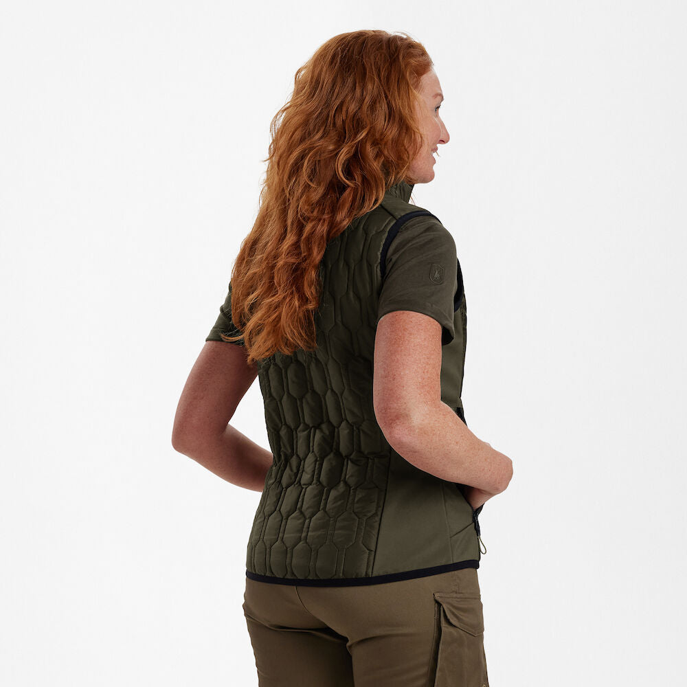 Deerhunter Lady Mossdale quilted vest Forest Green - Beowald Store