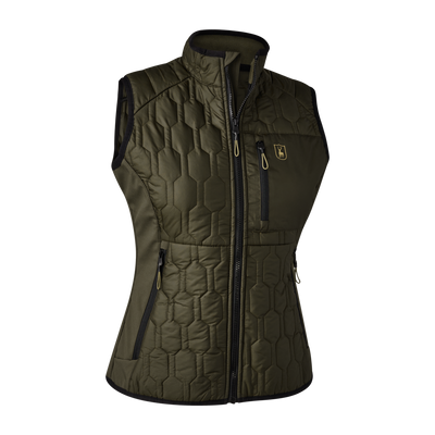 Deerhunter Lady Mossdale quilted vest Forest Green - Beowald Store