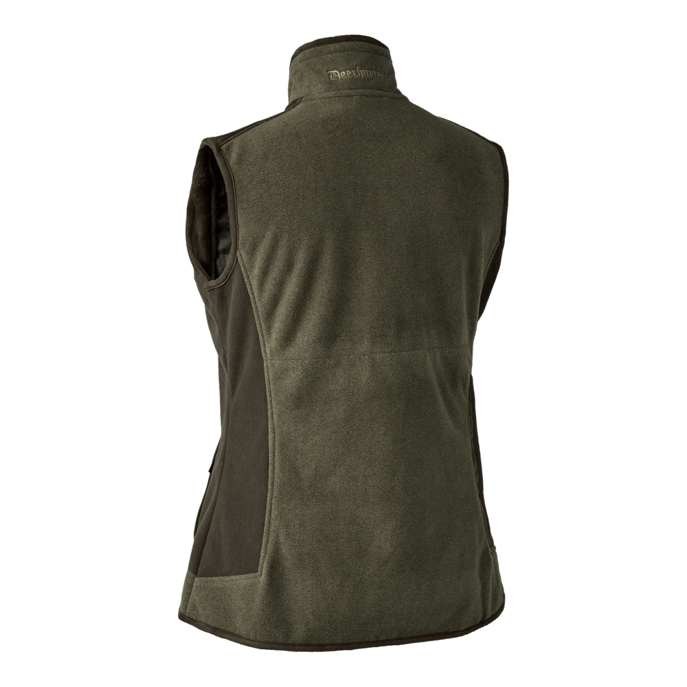 Deerhunter Lady Pam Bonded Fleece Vest Graphite Green Melange - Beowald Store