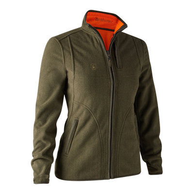 Deerhunter Lady Pam bonded fleece jacket - reversible Orange