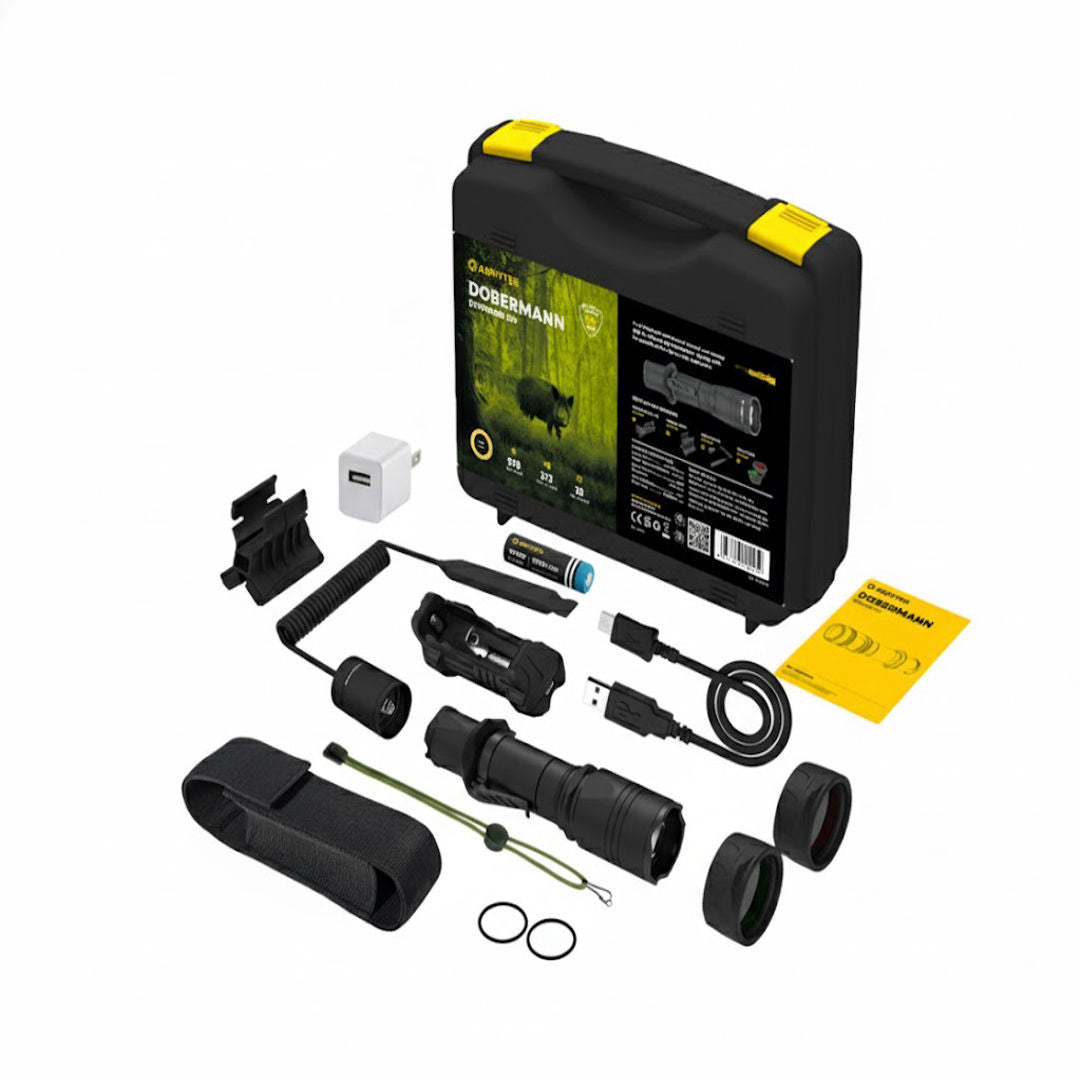 Armytek Flashlights Dobermann Extended Set Warm - Beowald Store