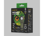 Armytek Flashlights Wizard C2 Pro Magnet USB Olive - Beowald Store