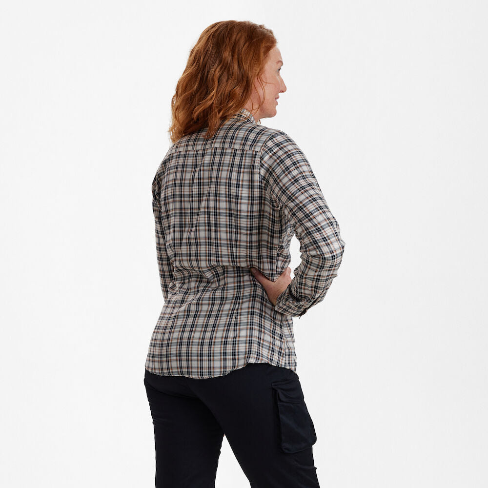 Deerhunter Lady Julia Shirt Blue Check - Beowald Store