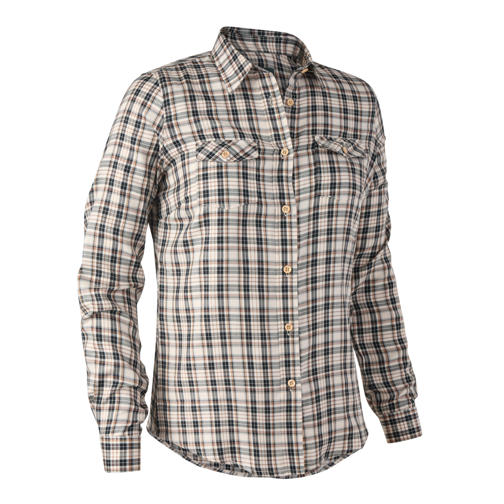 Deerhunter Lady Julia Shirt Blue Check - Beowald Store