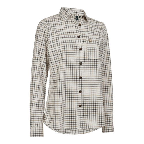 Deerhunter Lady Grace Shirt Beige Check - Beowald Store