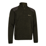 Deerhunter Finley Zip Knit Sweater - Ridgewood Melange