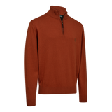 Deerhunter Harrington 1/2-Zip Strickpullover Oak Rust Melange