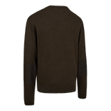 Deerhunter Harrington Rundhals-Strickpullover Braun Melange