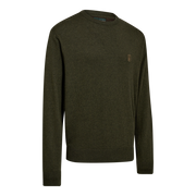 Deerhunter Harrington Round Neck Knitted Sweater Forest Ember Melange