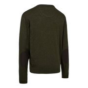 Deerhunter Harrington Round Neck Knitted Sweater Forest Ember Melange