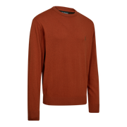 Deerhunter Harrington Round Neck Knitted Sweater Oak Rust Melange