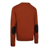 Deerhunter Harrington Round Neck Knitted Sweater Oak Rust Melange