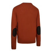 Deerhunter Harrington Round Neck Knitted Sweater Oak Rust Melange