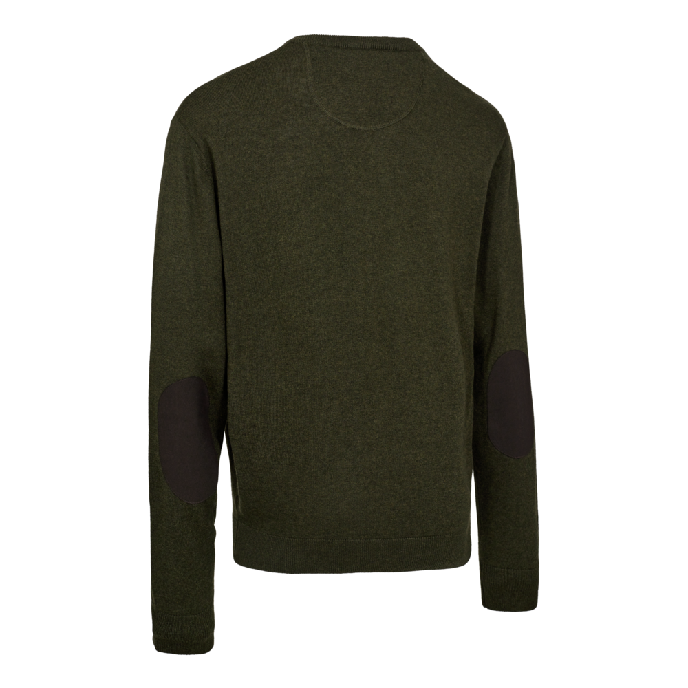 Deerhunter Harrington V-Ausschnitt-Strickpullover Waldglut-Melange