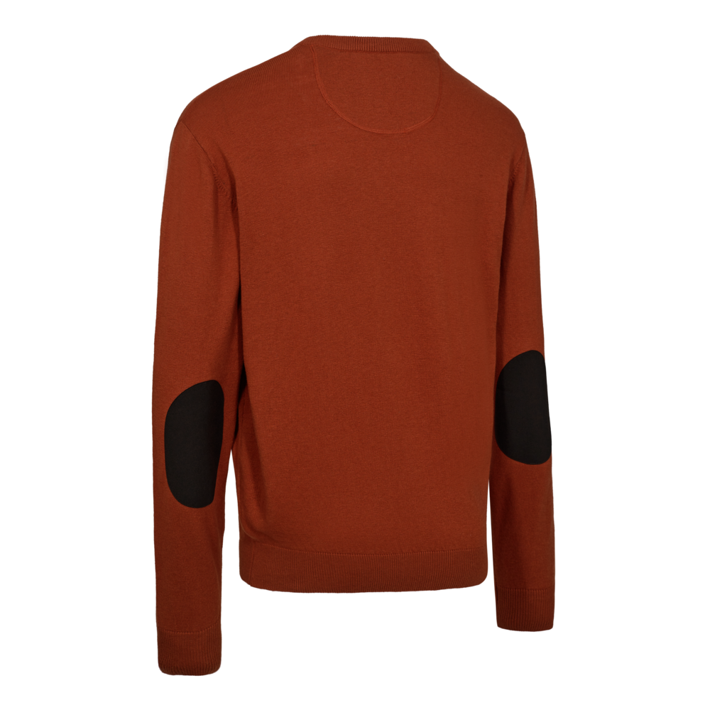 Deerhunter Harrington V-Ausschnitt-Strickpullover Eichenrost-Melange