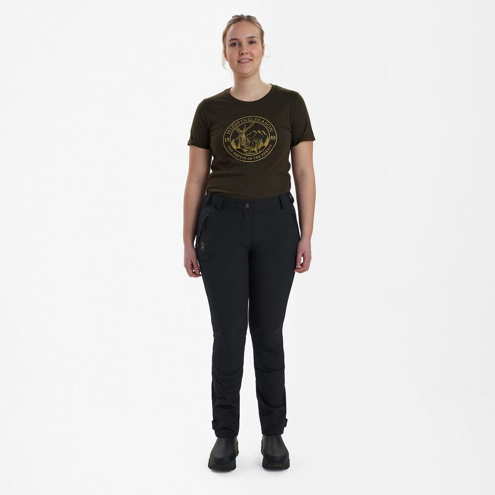 Deerhunter Lady Ann Volldehnbare Hose Schwarz