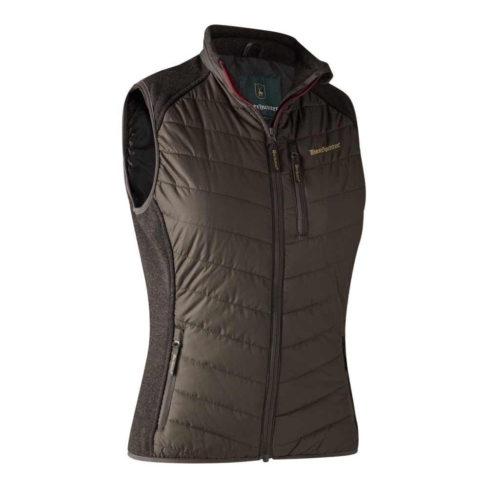 Deerhunter Lady Caroline Padded Vest Brown Leaf - Beowald Store