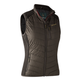 Deerhunter Lady Caroline Padded Vest Brown Leaf - Beowald Store