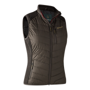 Deerhunter Lady Caroline Padded Vest Brown Leaf - Beowald Store