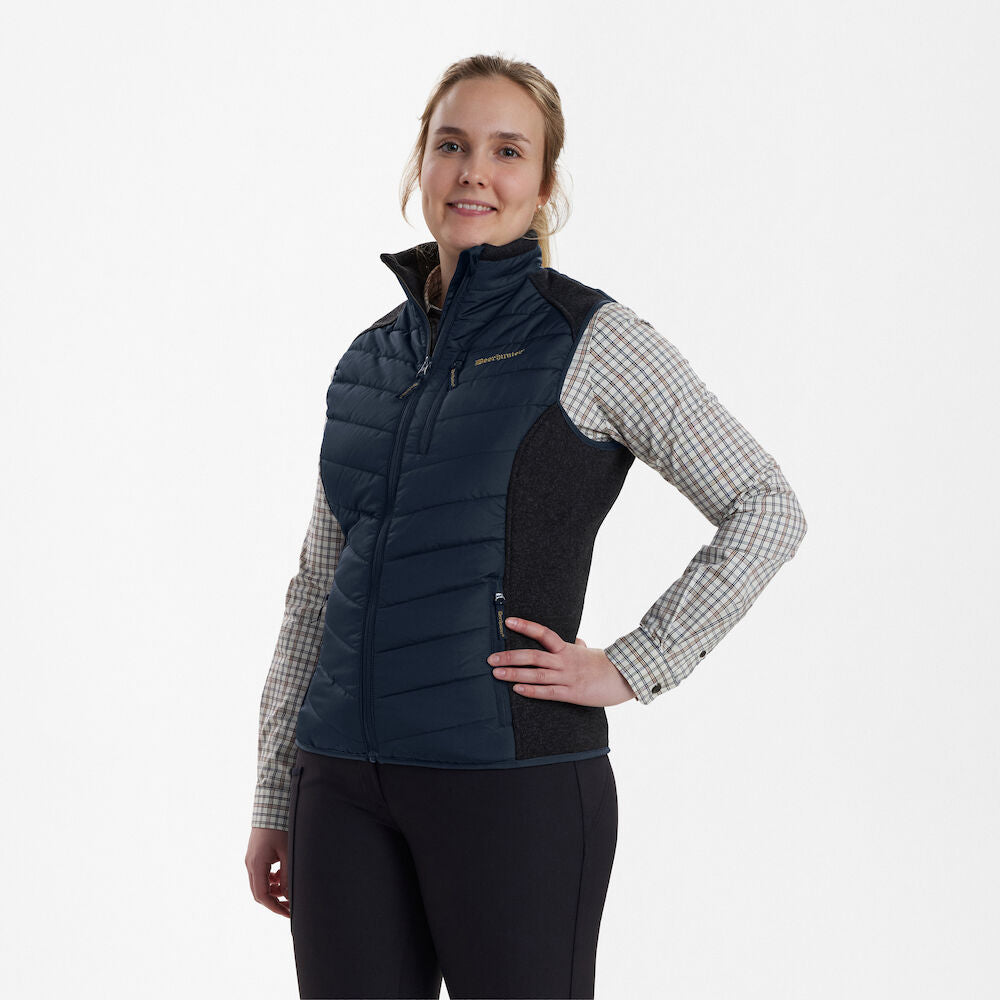 Deerhunter Lady Caroline Padded Vest Dark Blue - Beowald Store