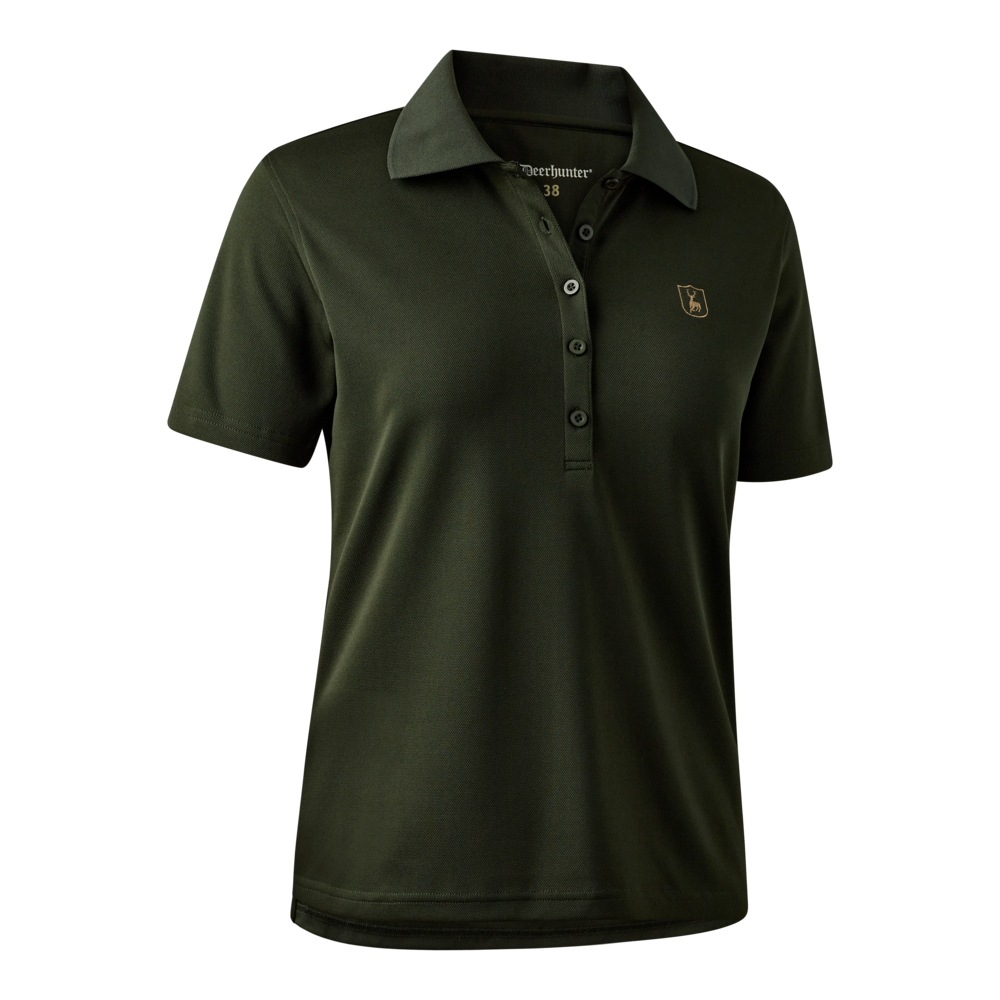 Deerhunter Lady Climate polo shirt with 37.5® Technology Forest Ember - Beowald Store