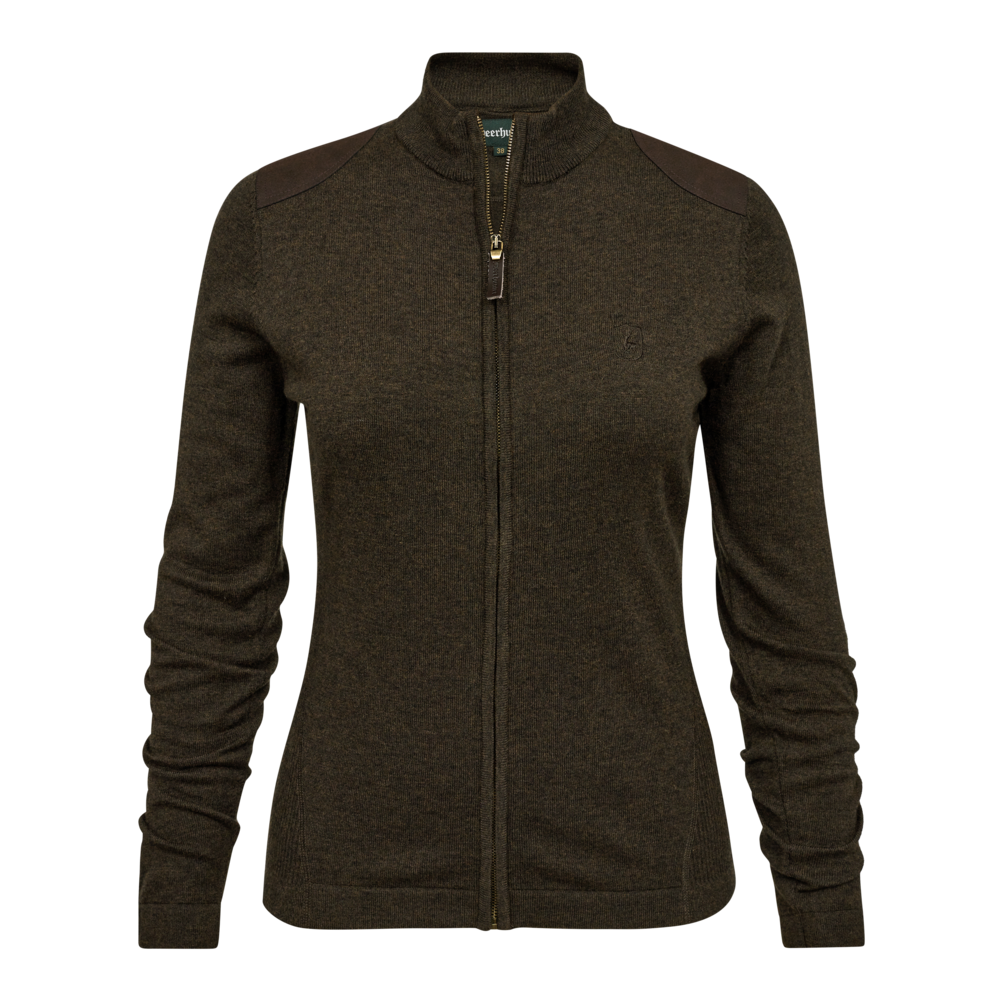 Deerhunter Lady Darlington knit cardigan Dark Elm - Beowald Store