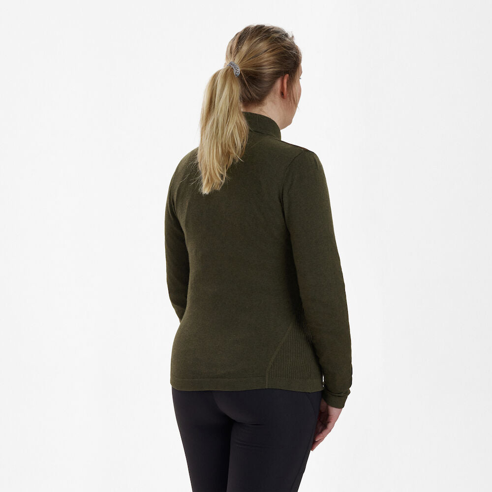 Deerhunter Lady Darlington knit cardigan Green Melange - Beowald Store