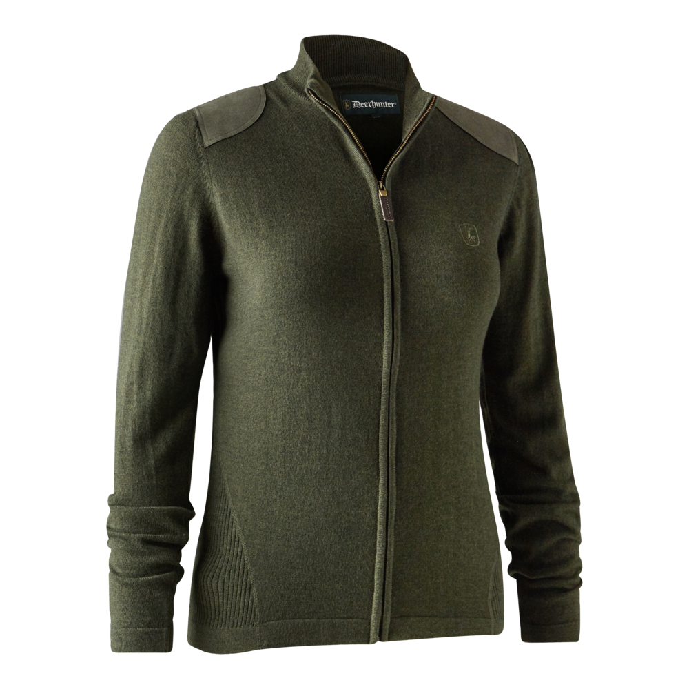 Deerhunter Lady Darlington knit cardigan Green Melange - Beowald Store