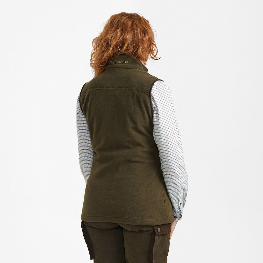 Deerhunter Lady Eagle fleece vest Tarmac Green - Beowald Store