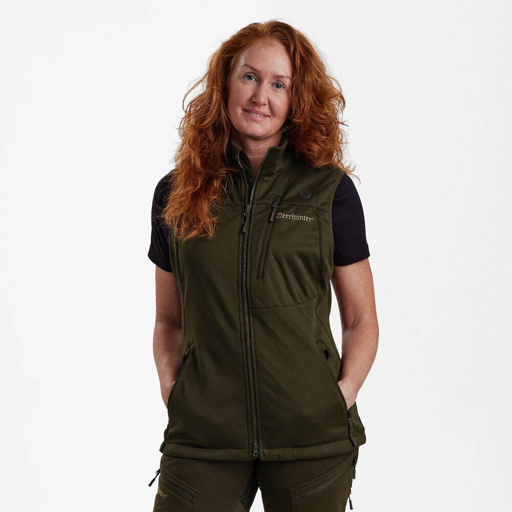 Deerhunter Lady Excape Softshell Vest Art Green - Beowald Store